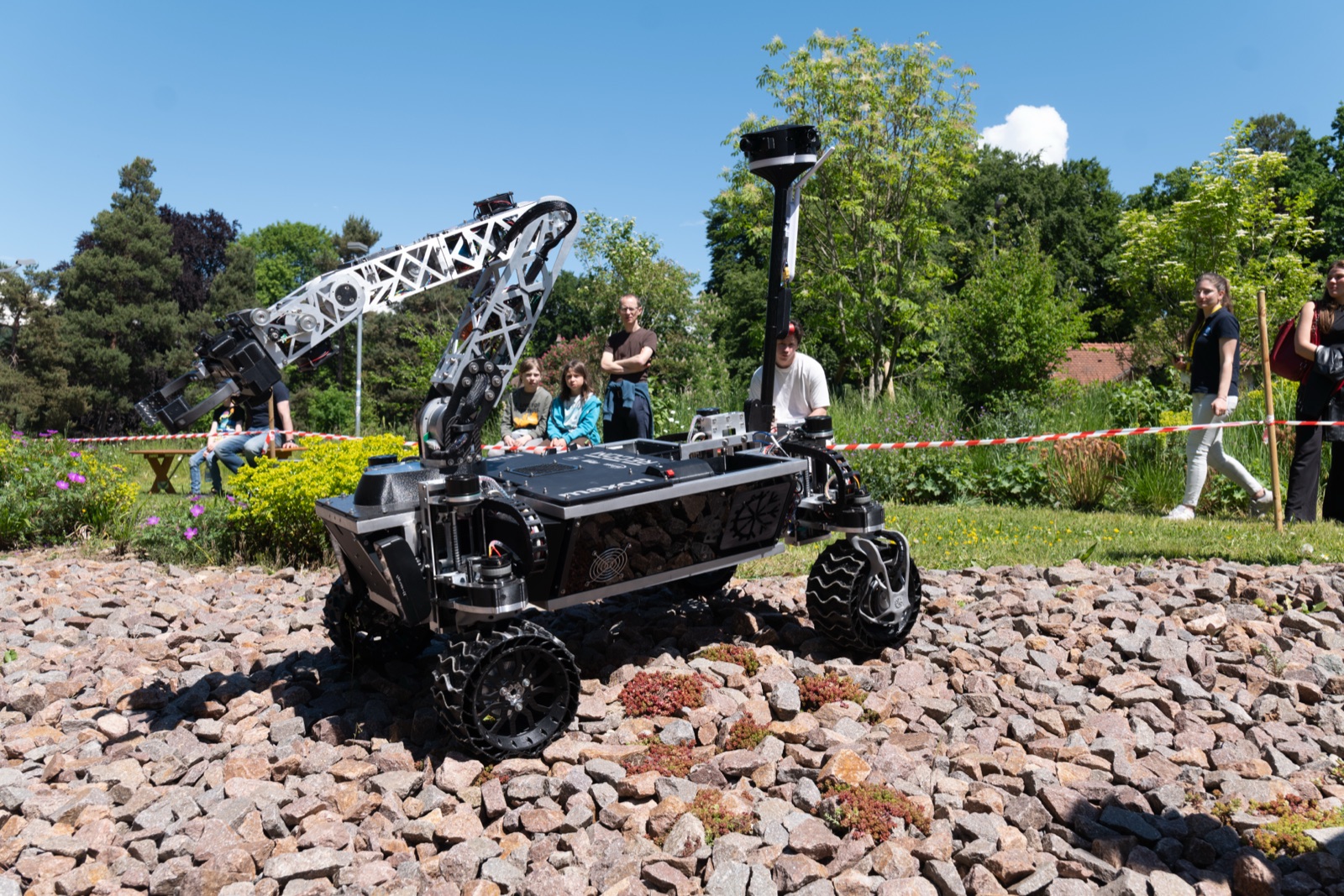 another competitor rover during a task