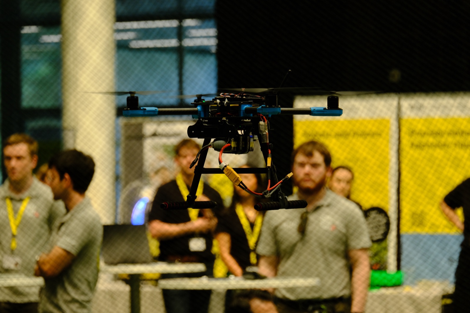 Barbara's drone in flight during the aerial task